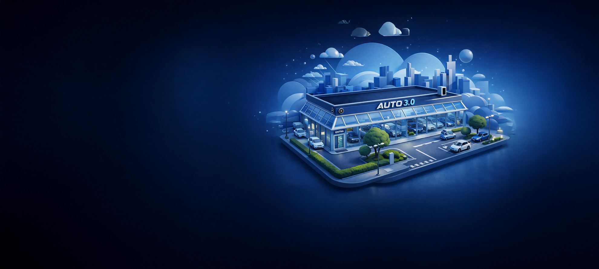 Il mondo Auto 3.0: illustrazione dello showroom