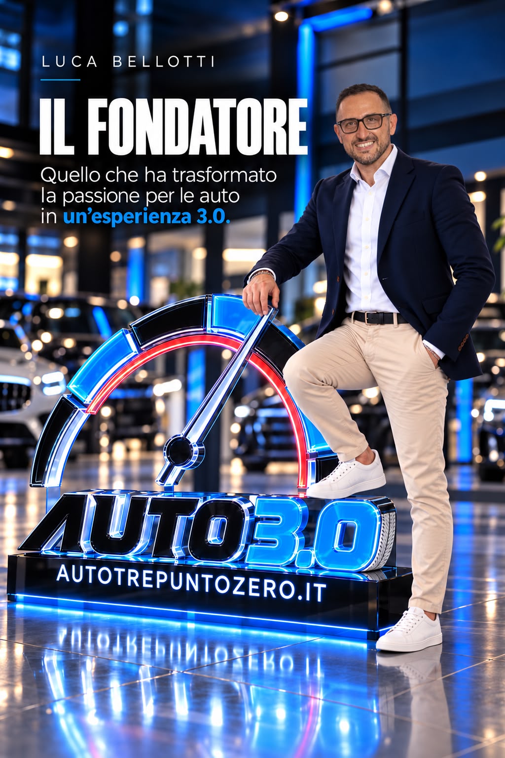 Luca Bellotti, il fondatore. Quello che ha trasformato la passione per le auto in un’esperienza 3.0.